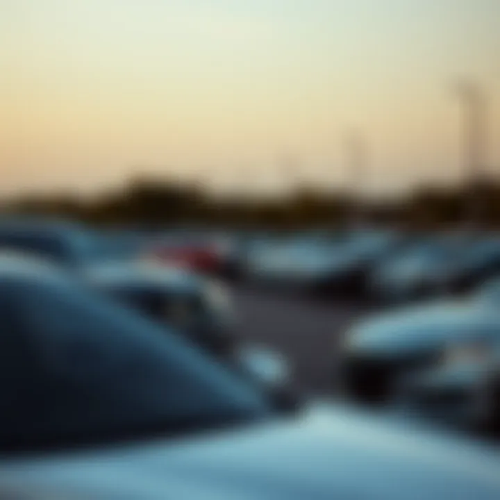 Diverse Selection of Used Acura Models Sales lot showcasing various Acura models