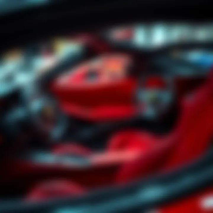 Interior of a High-End Ferrari Interior view of a high-end Ferrari automobile