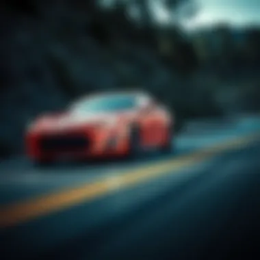 Scion Hatchback Coupe in action on a winding road