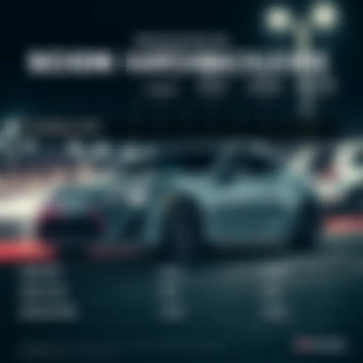 Comparison chart of Scion Hatchback Coupe specifications against competitors