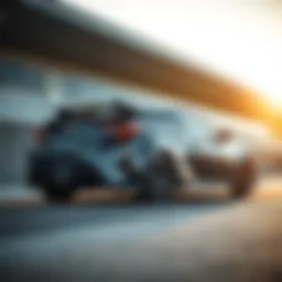 Dynamic view of the Scion Hatchback Coupe showcasing its sleek design