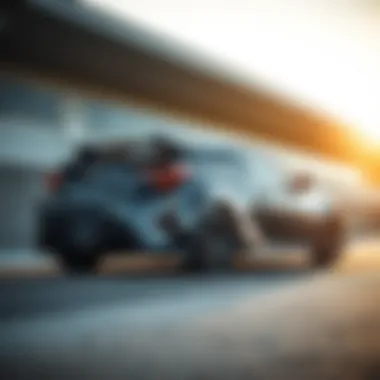 Dynamic view of the Scion Hatchback Coupe showcasing its sleek design