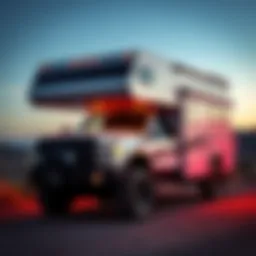 Exterior view of the Starcraft truck camper showcasing its robust design