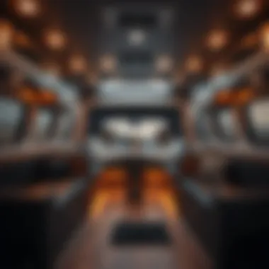 Space Efficiency in the Interior Layout Interior layout of the Starcraft truck camper highlighting space efficiency