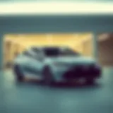Dynamic view of the Toyota Camry V6 SE showcasing its sleek design