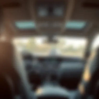 Interior showcasing advanced technology and comfort