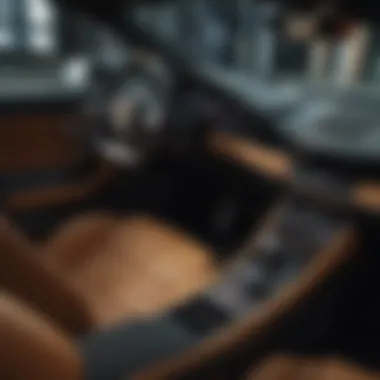 Interior view of Lamborghini Performante highlighting luxury features