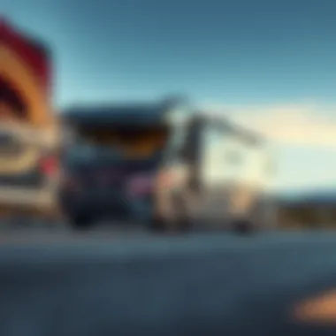 Performance and Mobility of Thor 4 Winds Class C Thor 4 Winds Class C on the road, demonstrating performance and mobility