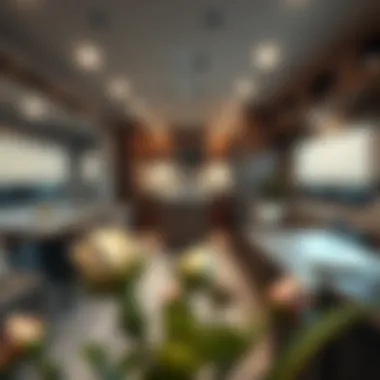 Cozy Interior Layout of Chateau 22B Interior layout of the Thor Motor Coach Chateau 22B highlighting the living area and kitchen