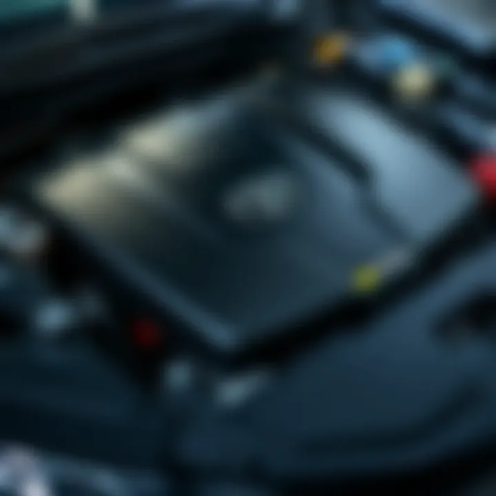 Engine Specifications of Toyota Camry SE Close-up view of Toyota Camry SE engine