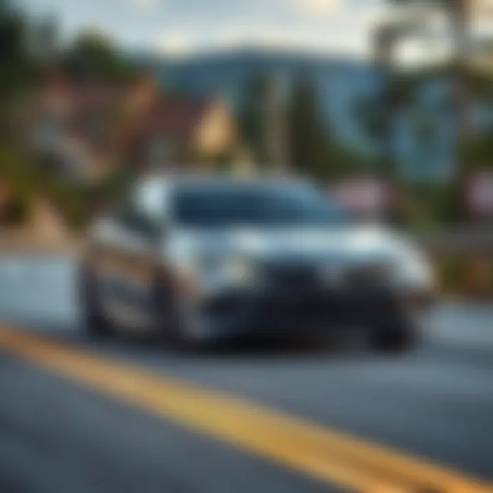 Performance in Real-World Conditions Toyota Camry SE on a scenic road