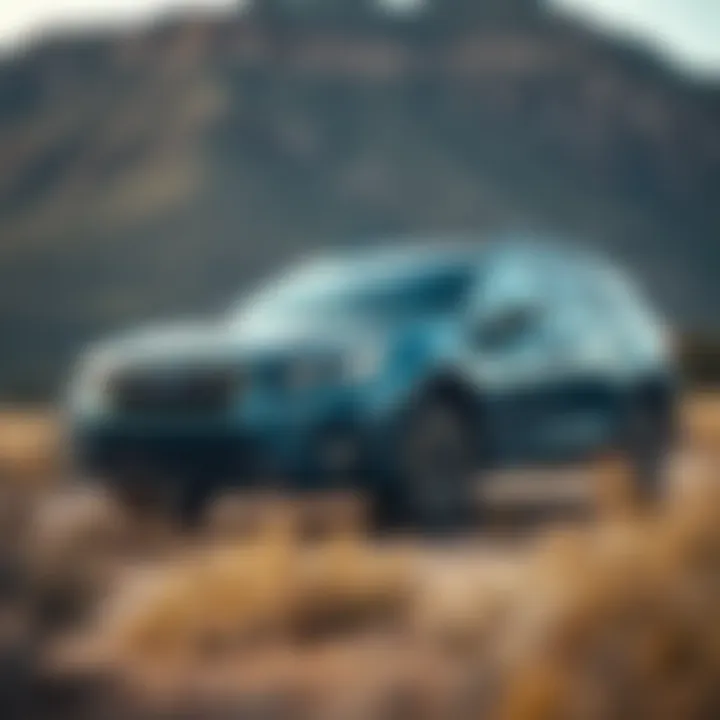 Subaru Outback in Albuquerque's Stunning Outdoors Subaru Outback parked in a scenic Albuquerque landscape