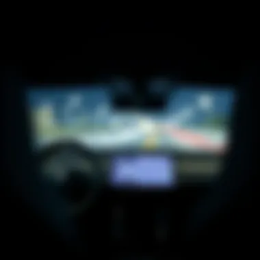 Close-up of the Tesla Model 3 dashboard showcasing its modern technology and features