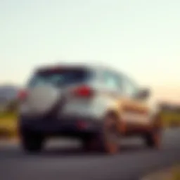 Exterior view of the Ford EcoSport SES showcasing its modern design