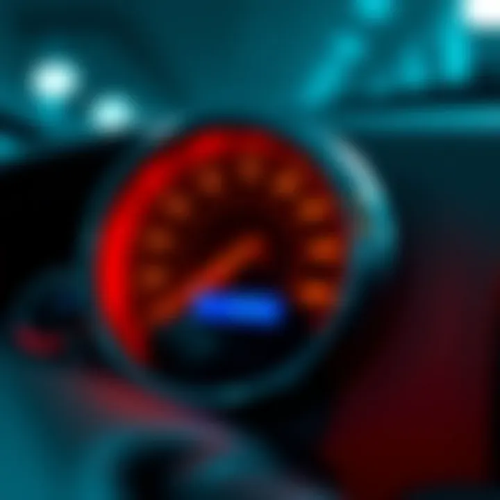 Fuel efficiency gauge with enhanced readings