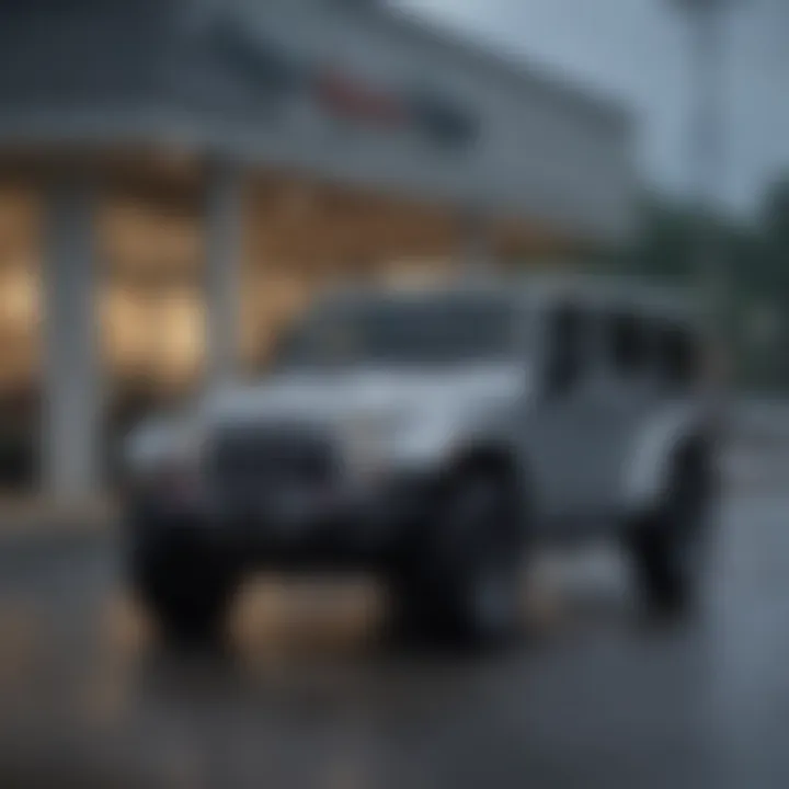 Local Jeep dealership showcasing a range of models