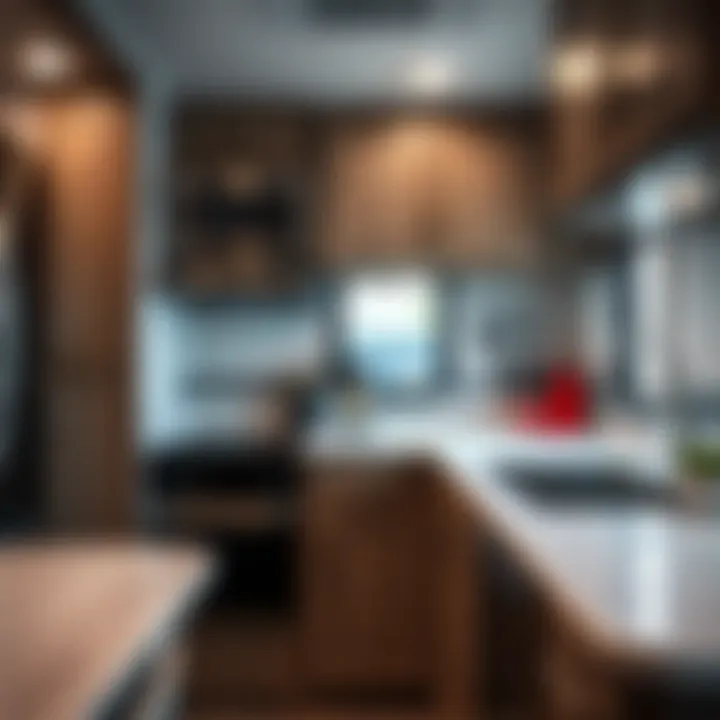 Modern Kitchen Amenities of Grand Design Imagine XLS 22RBE Close-up of the kitchen amenities in the Grand Design Imagine XLS 22RBE