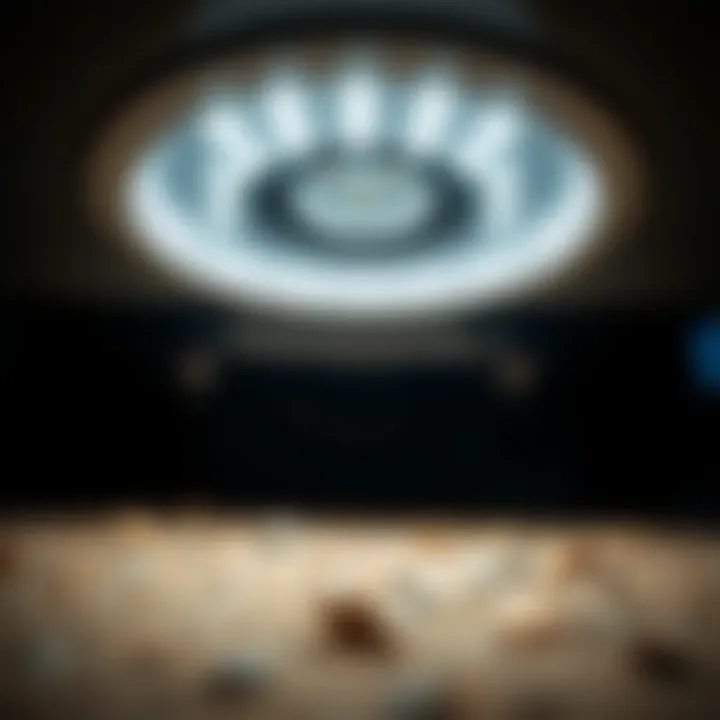 LED Under Lights Design Close-up of LED under camper lights showcasing their design and functionality