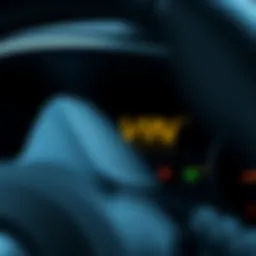 A detailed view of a vehicle identification number (VIN) on a car dashboard