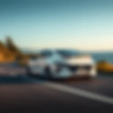 Hyundai Ioniq Hybrid in Action Hyundai Ioniq Hybrid on a scenic road