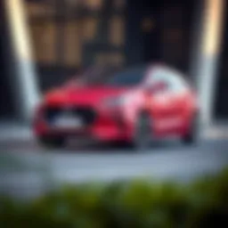 Sleek exterior showcasing Hyundai's smallest car design