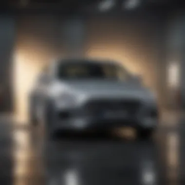 Safety Features of the Hyundai Sonata Hyundai Sonata in a safety test environment demonstrating its robust safety features.