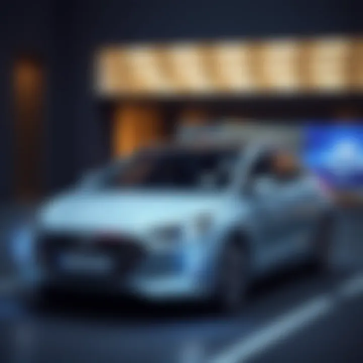 A sleek Hyundai compact car showcasing modern design and technology.