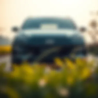 An electric Hyundai vehicle highlighting eco-friendly technology.