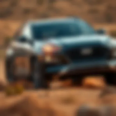 A robust Hyundai SUV demonstrating its off-road capabilities.