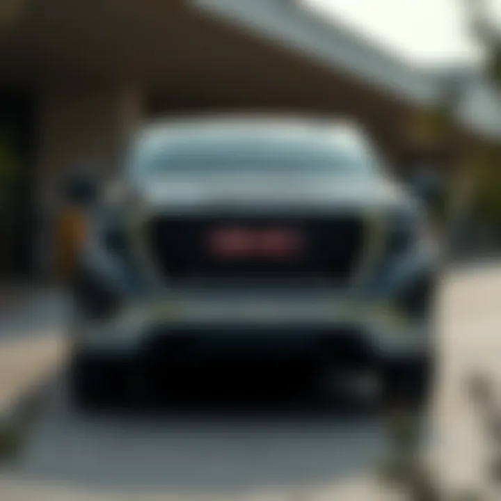 Front View of the 2020 GMC 1500 Single Cab Front view of the 2020 GMC 1500 Single Cab showcasing its robust design