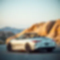 Sleek exterior of the 2018 Infiniti Q60 Convertible