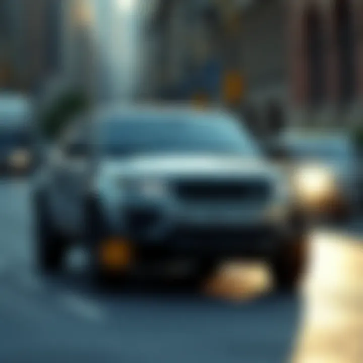 Land Rover vehicle navigating through San Francisco's iconic streets