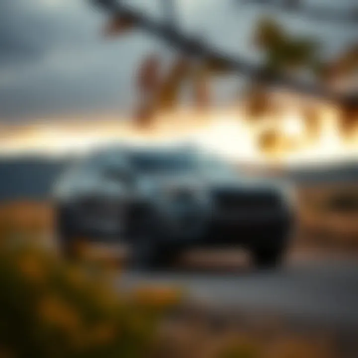 Jeep Cherokee - Versatile and Scenic A Jeep Cherokee parked in a scenic landscape, highlighting its versatility