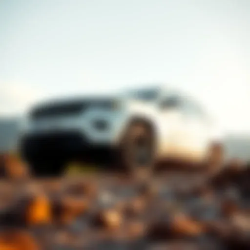 Jeep Grand Cherokee on rugged terrain