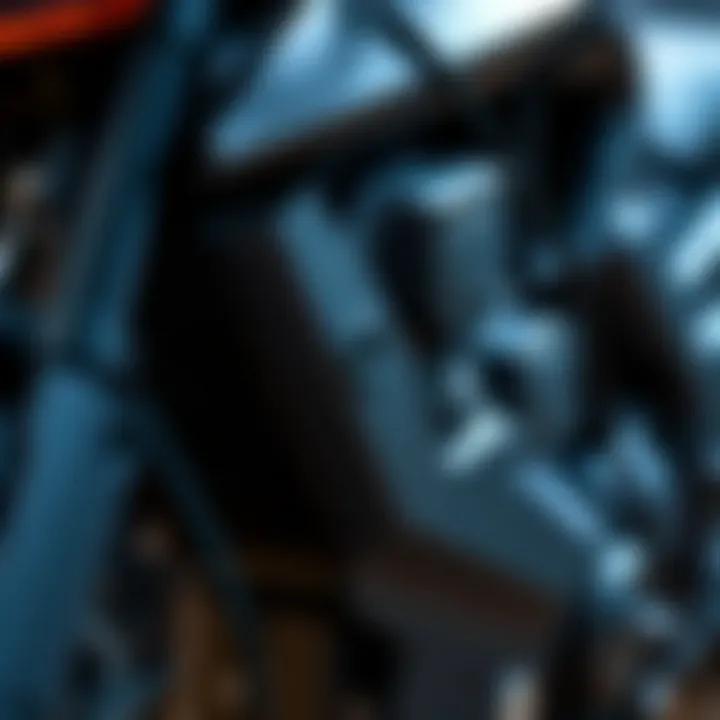 Close-up of Kawasaki MT1 parts highlighting quality materials