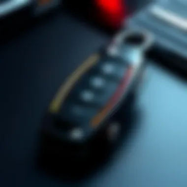 Kia key fob showcasing design features