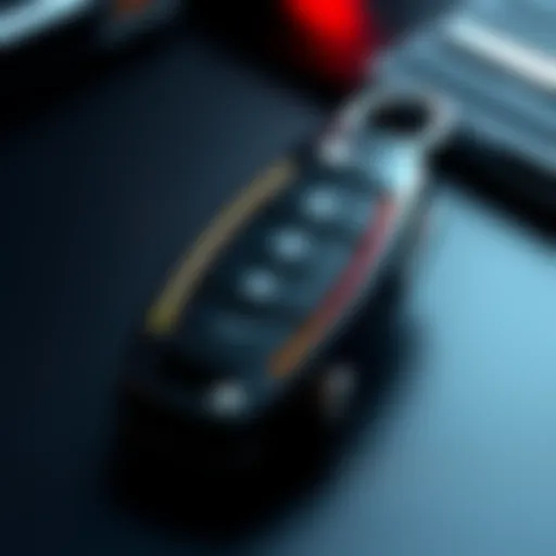 Kia key fob showcasing design features