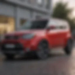 Exterior view showcasing the distinctive design of the Kia Soul