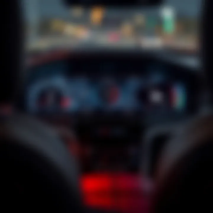 High-tech dashboard display of King Ranch Explorer