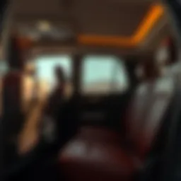 Elegant seating design of King Ranch Explorer interior