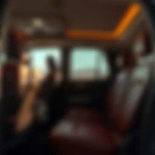 Elegant seating design of King Ranch Explorer interior