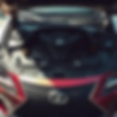Engine Performance of Lexus RC 300 F Sport Engine compartment revealing the performance components of the Lexus RC 300 F Sport