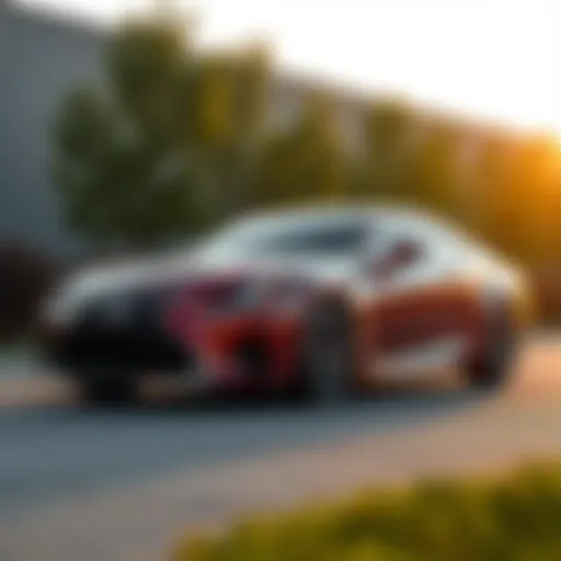 Lexus RC 300 F Sport showcasing its sleek exterior design