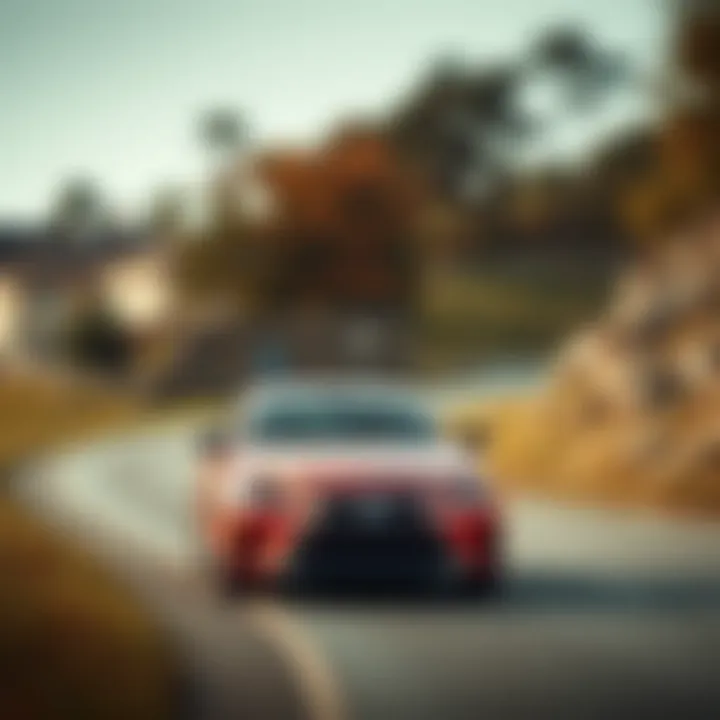 Lexus RC 300 F Sport in Action Lexus RC 300 F Sport in action on a winding road