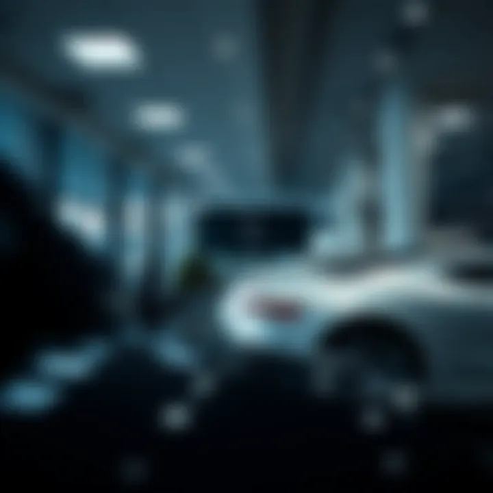 Customer Service Experience at the Dealership Interior view of the Mercedes dealership highlighting customer service areas