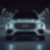 Front view of the luxurious Mercedes GLS showcasing its striking design