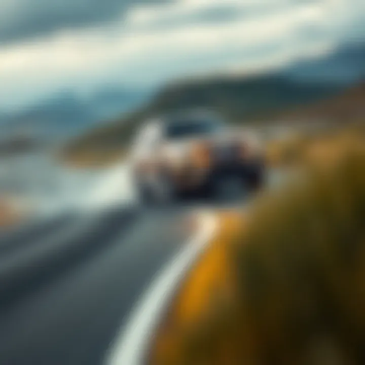 Performance Capabilities of the Mercedes GLS Mercedes GLS on a dynamic road demonstrating its performance capabilities