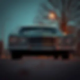 Classic Mercury Marquis in a vintage setting