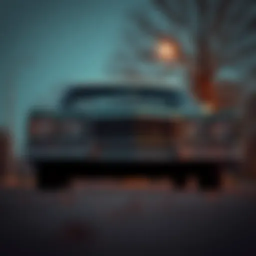 Classic Mercury Marquis in a vintage setting