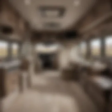 Interior layout highlighting the spaciousness and comfort of National Traveler RVs